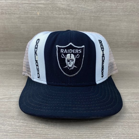 Nfl Other - Oakland Raiders AJD Lucky Stripes NFL Vintage 80's Trucker Snapback Cap Hat
